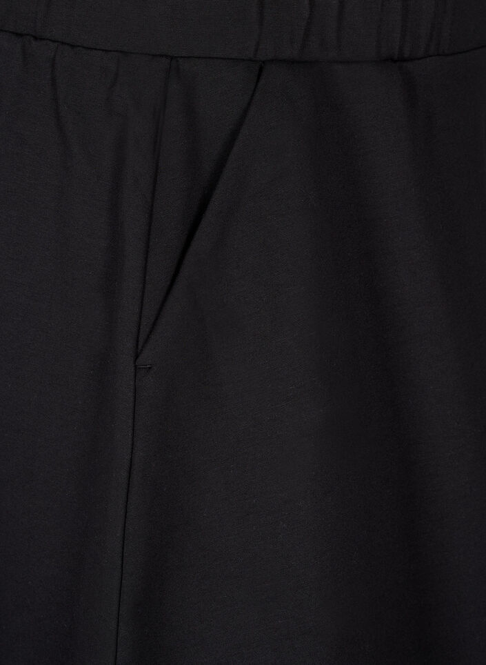 Skaterkjol i viskos, Svart, Packshot image number 3