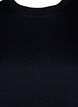 Enkel t-shirt i bomull med rund halsringning, Svart, Packshot image number 2