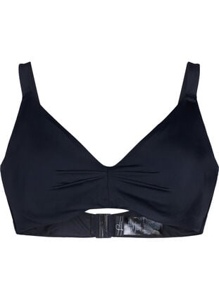 Bikinibehå med bygel och volanger, Black, Packshot image number 0