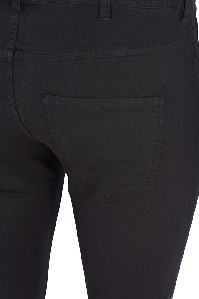 Super slim Amy jeans med hög midja, Svart, Packshot image number 2