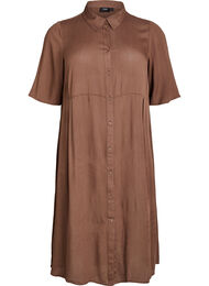 Midikl&auml;nning i skjortmodell med korta &auml;rmar, Gr&ouml;n