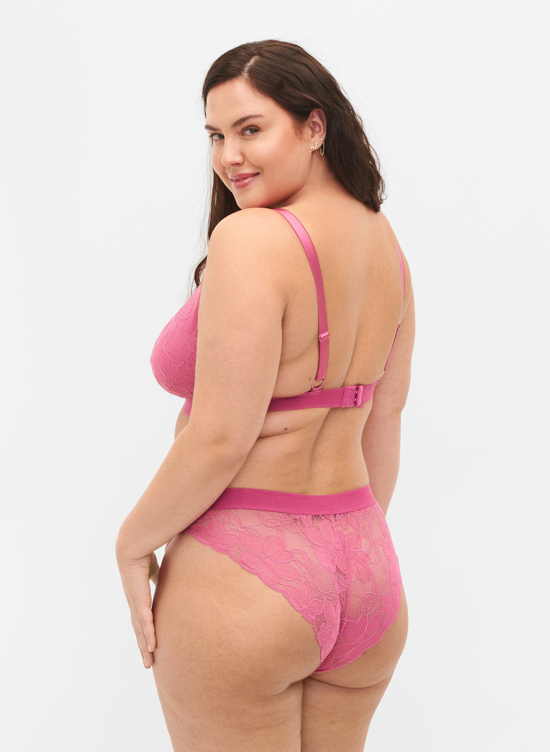 Zizzi Support the breasts &ndash; Tai-trosor i spets, Rose Ass., Model image number 1