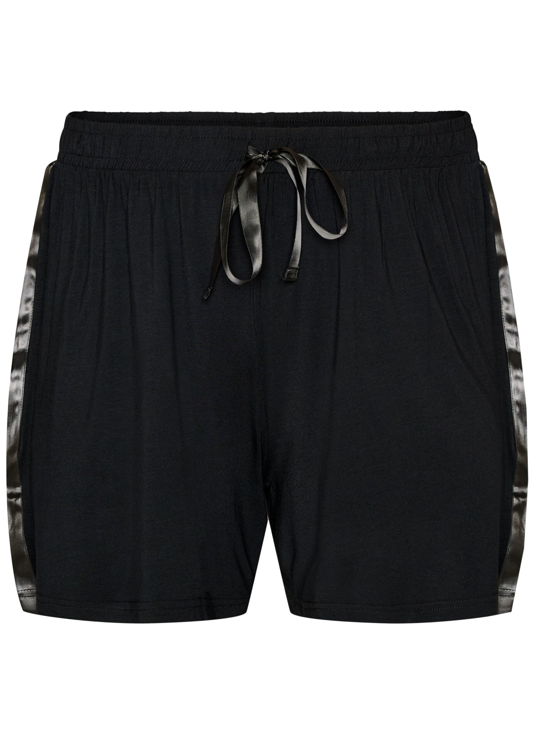 Pyjamasshorts i modal med kontrastband