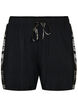 Pyjamasshorts i modal med kontrastband, Svart, Packshot image number 0