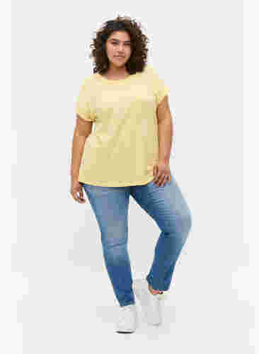 Kortärmad t-shirt i bomullsmix, Popcorn, Model image number 2