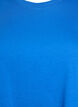 Enkel t-shirt i bomull med rund halsringning, Bl&aring;, Packshot image number 2