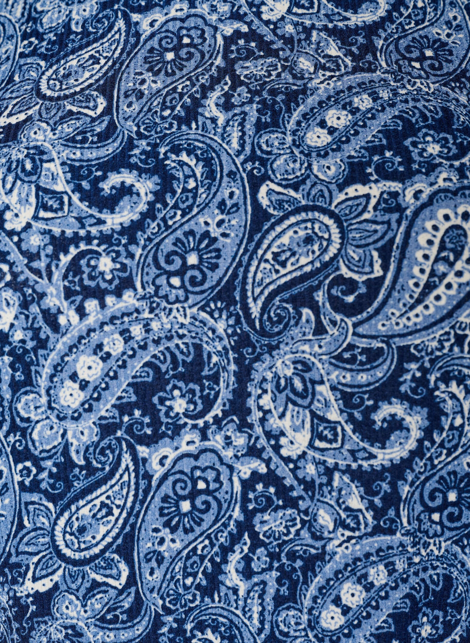 ZizziM&ouml;nstrad blus med korta &auml;rmar, Bl&aring;, Packshot image number 2