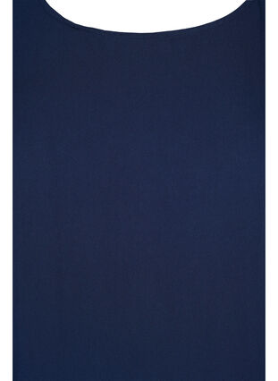 Kortärmad viskosklänning med fickor, Navy Blazer, Packshot image number 2