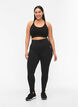 Seamless sport-bh i ribbat material, Black, Model image number 3