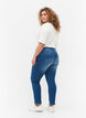 Slim fit Emily jeans med normalhög midja, Blå, Model image number 1
