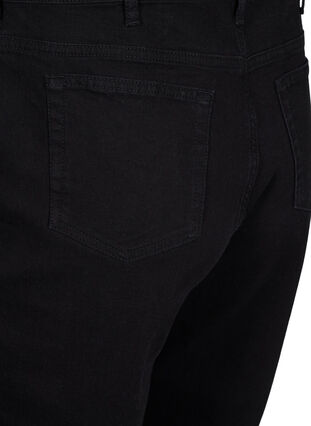 Croppade Millie jeans med mom fit, Black, Packshot image number 3