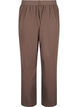 Lösa byxor med hög midja och knytskärp, Brun, Packshot image number 1