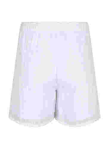Shorts med struktur, Bright White, Packshot image number 1