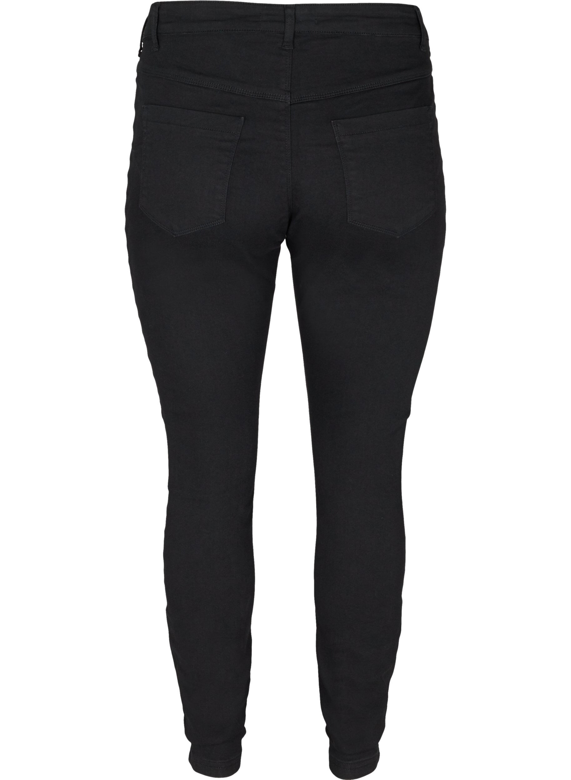 ZizziJeggings i bomullsmix, Black, Packshot image number 1