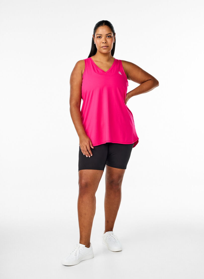 Tr&auml;ningslinne med v-ringning, Rosa, Model image number 1