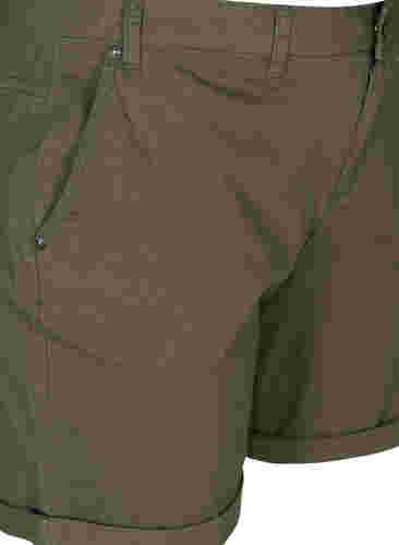Shorts i bomull med fickor, Tarmac, Packshot image number 2