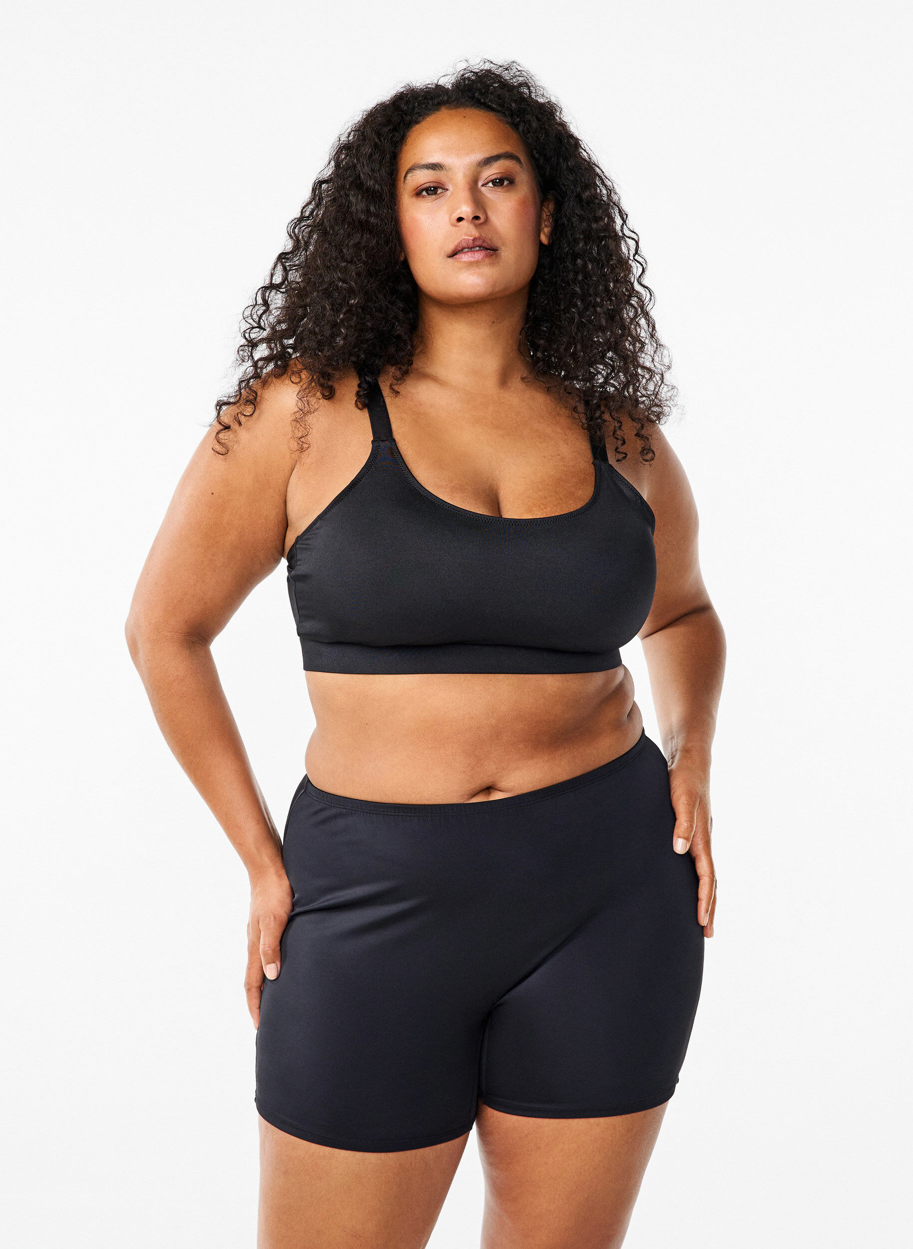 Bikinishorts, Svart, Model