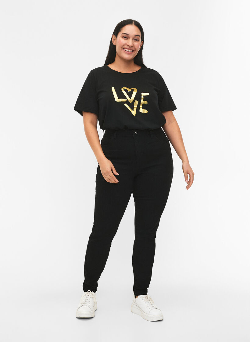 Jeans med super slim passform, Svart, Model image number 0