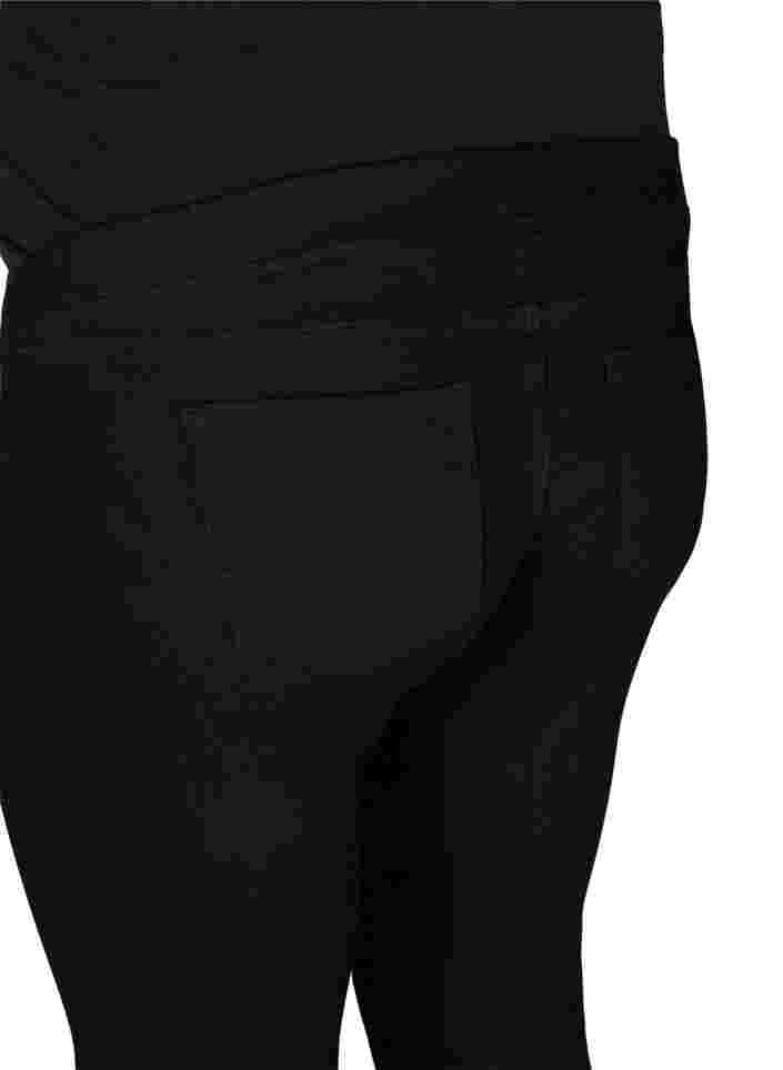Gravidjeggings med bakfickor, Black, Packshot image number 3