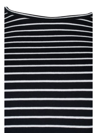 2-pack t-shirt i bomull, Black/Black Stripe, Packshot image number 3