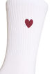 Strumpor i bomull med m&ouml;nster, Vit, Packshot image number 2