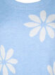 Stickad blus med blommor, Della R. Blue Comb, Packshot image number 2