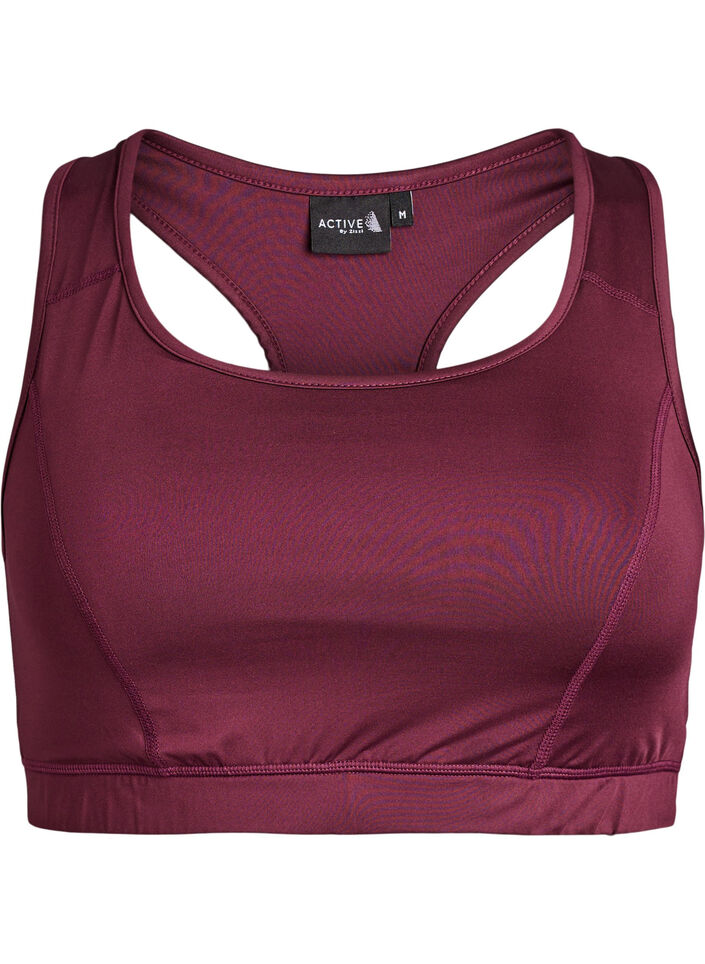 Sport-BH med racerback, R&ouml;d, Packshot image number 0