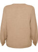 Cardigan med runda knappar, Beige, Packshot image number 1
