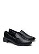 Wide fit - Loafers med krokodilmönster, Svart, Packshot image number 1