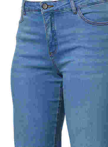 Högmidjade Gemma jeans med normal passform, Light blue, Packshot image number 2