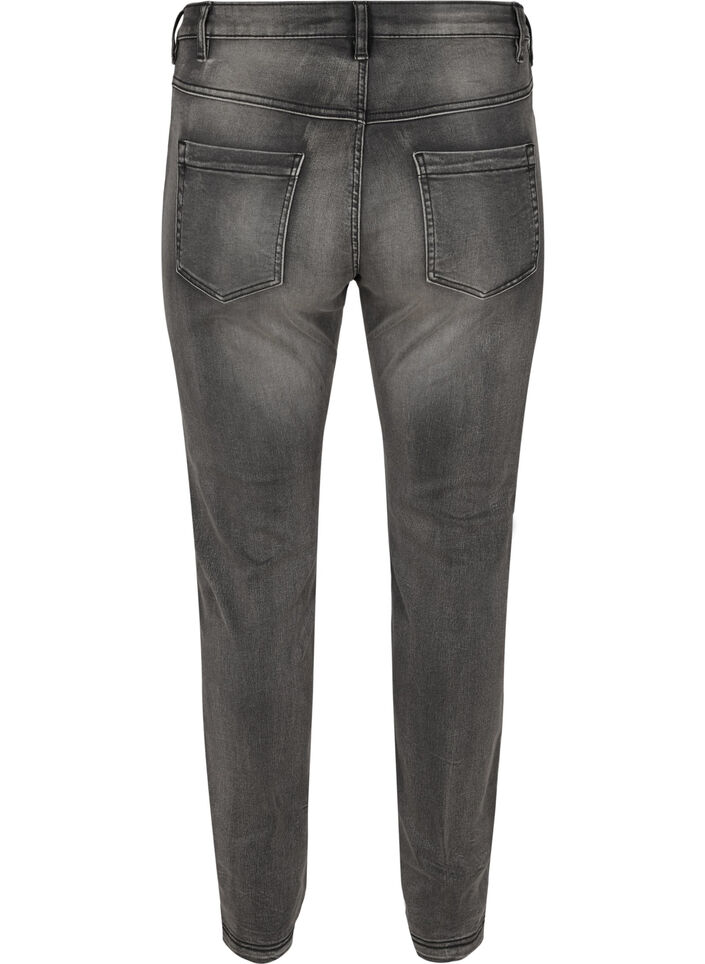 Slim fit Emily jeans med normalh&ouml;g midja, Gr&aring;, Packshot image number 1