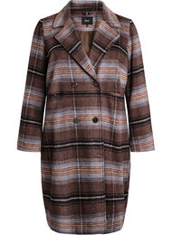 Borstad rutig kappa, Brun