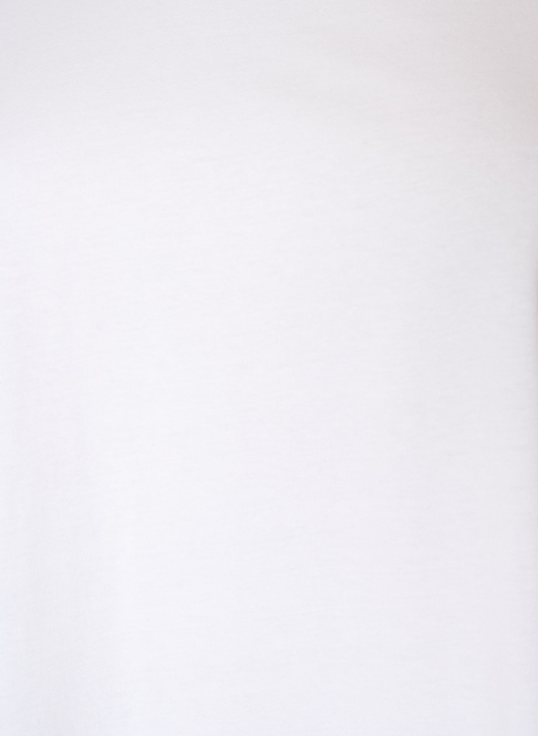 ZizziT-shirt i bomull med virkad detalj, Vit, Packshot image number 2