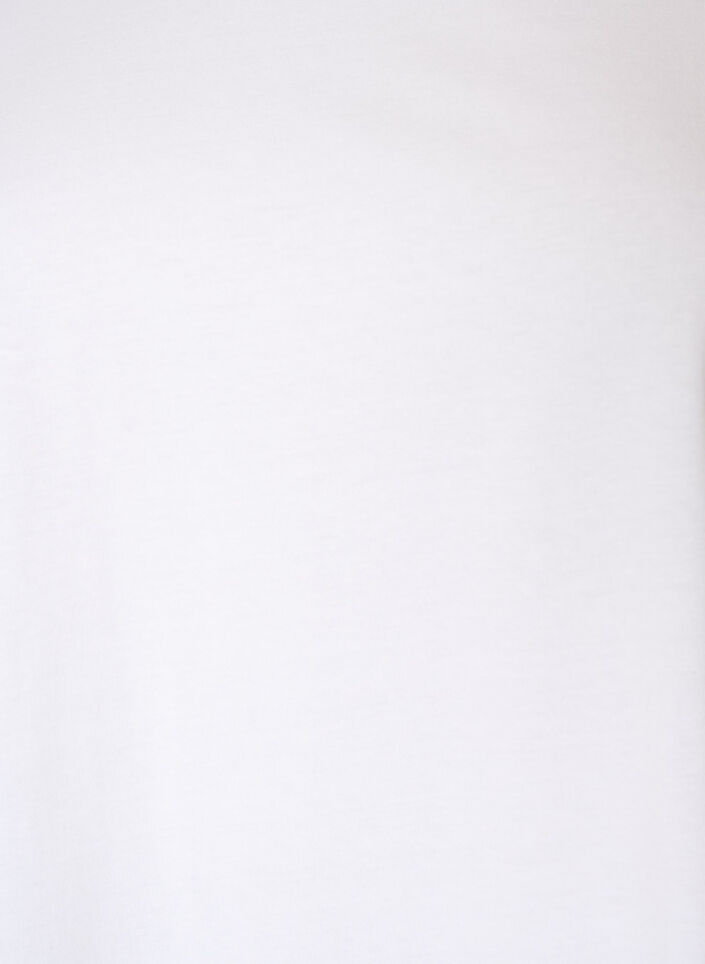 T-shirt i bomull med virkad detalj, Vit, Packshot image number 2
