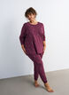 M&ouml;nstrade pyjamasbyxor, M&ouml;rk Bordeaux, Model image number 0