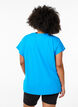 Enf&auml;rgad tr&auml;nings-T-shirt, Bl&aring;, Model image number 2