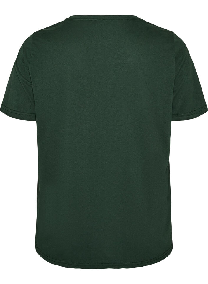 T-shirt med tryck, Gr&ouml;n, Packshot image number 1