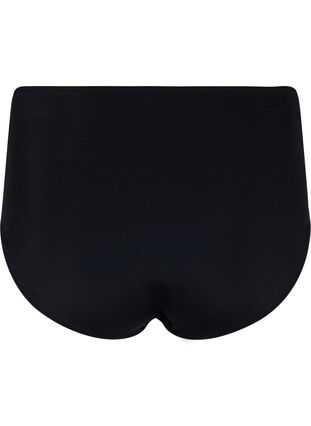 Bikinitrosa med hög midja och snörning, Black, Packshot image number 1