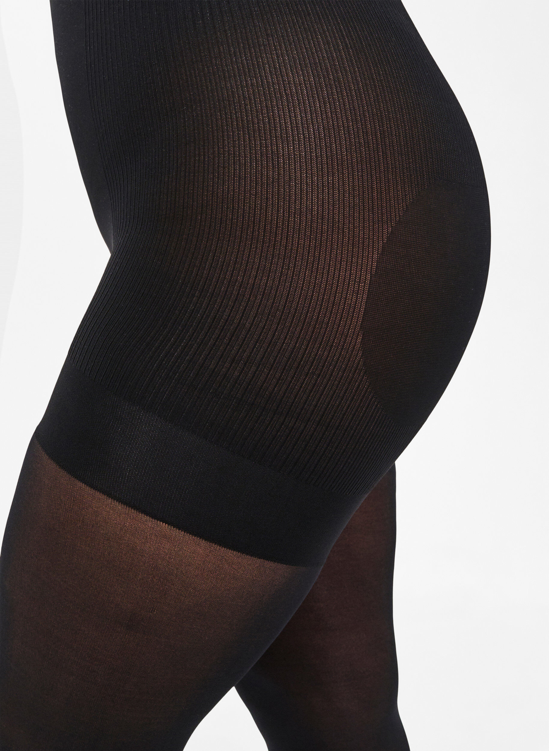 ZizziStrumpbyxor med 40 denier och push-up-effekt, Svart, Model image number 2