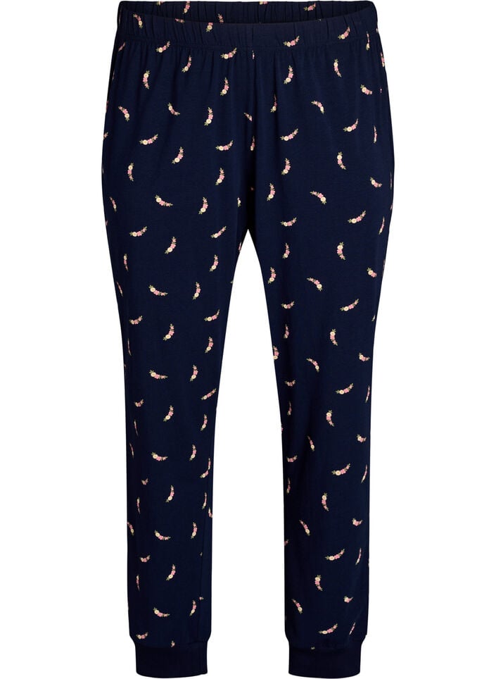M&ouml;nstrade pyjamasbyxor, Bl&aring;, Packshot image number 0