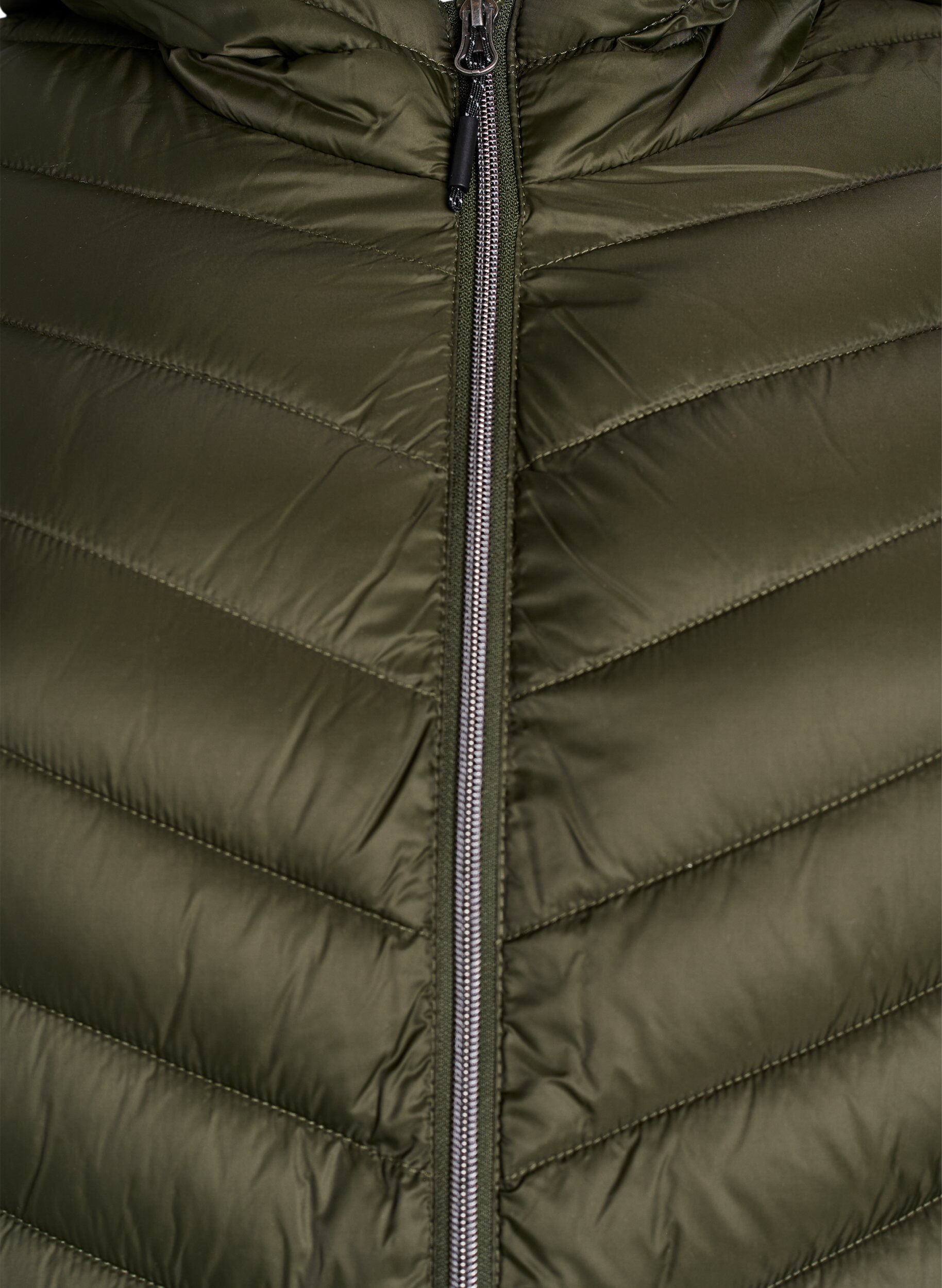 Zizzi L&auml;ttviktsjacka med huva, Gr&ouml;n, Packshot image number 2