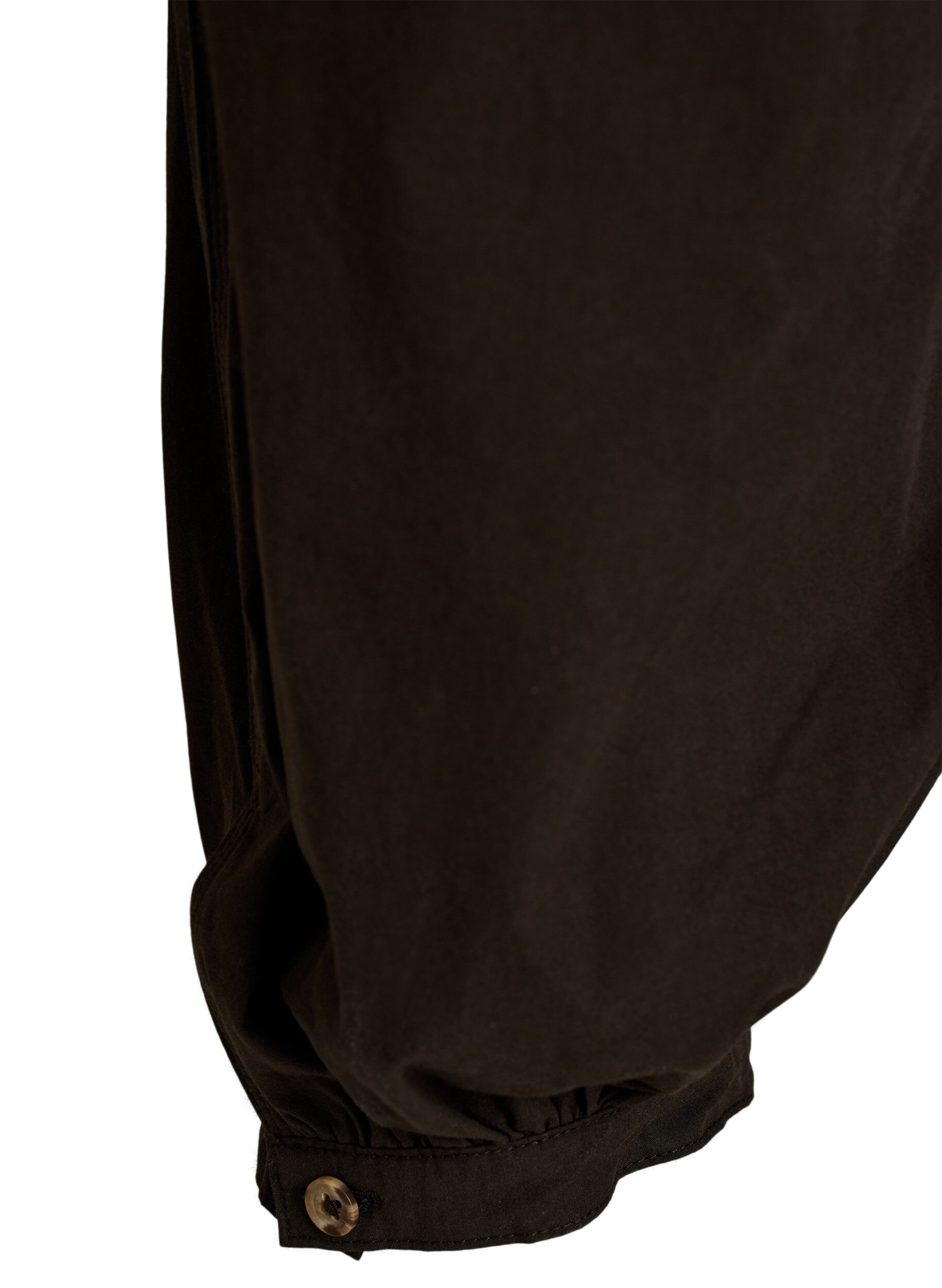 Zizzi Ballongbyxor i bomull med h&ouml;g midja, Brun, Packshot image number 3