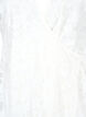 Omlottklänning med spets och korta ärmar, Bright White, Packshot image number 2