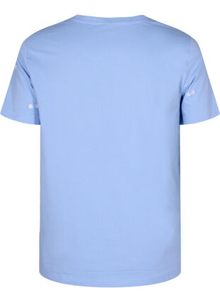 T-shirt i ekologisk bomull med rosetter, Serenity W. Bow Emb., Packshot image number 1
