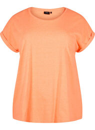 Neonf&auml;rgad bomulls t-shirt, Orange