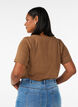 T-shirt i bomull med tryck, Brun, Model image number 2
