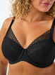 Spets-BH med vadderade kupor, Svart, Model image number 3