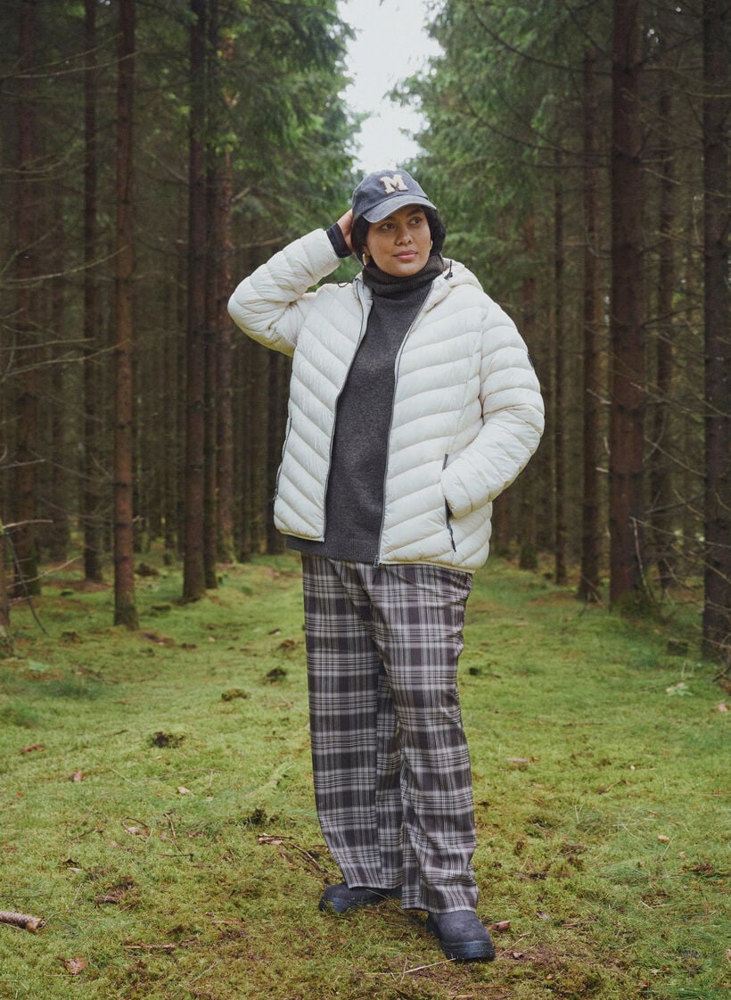L&auml;ttviktsjacka med huva, Beige, Image image number 0