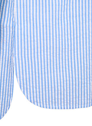 Randig skjorta med bröstfickor, Light Blue Stripe , Packshot image number 3