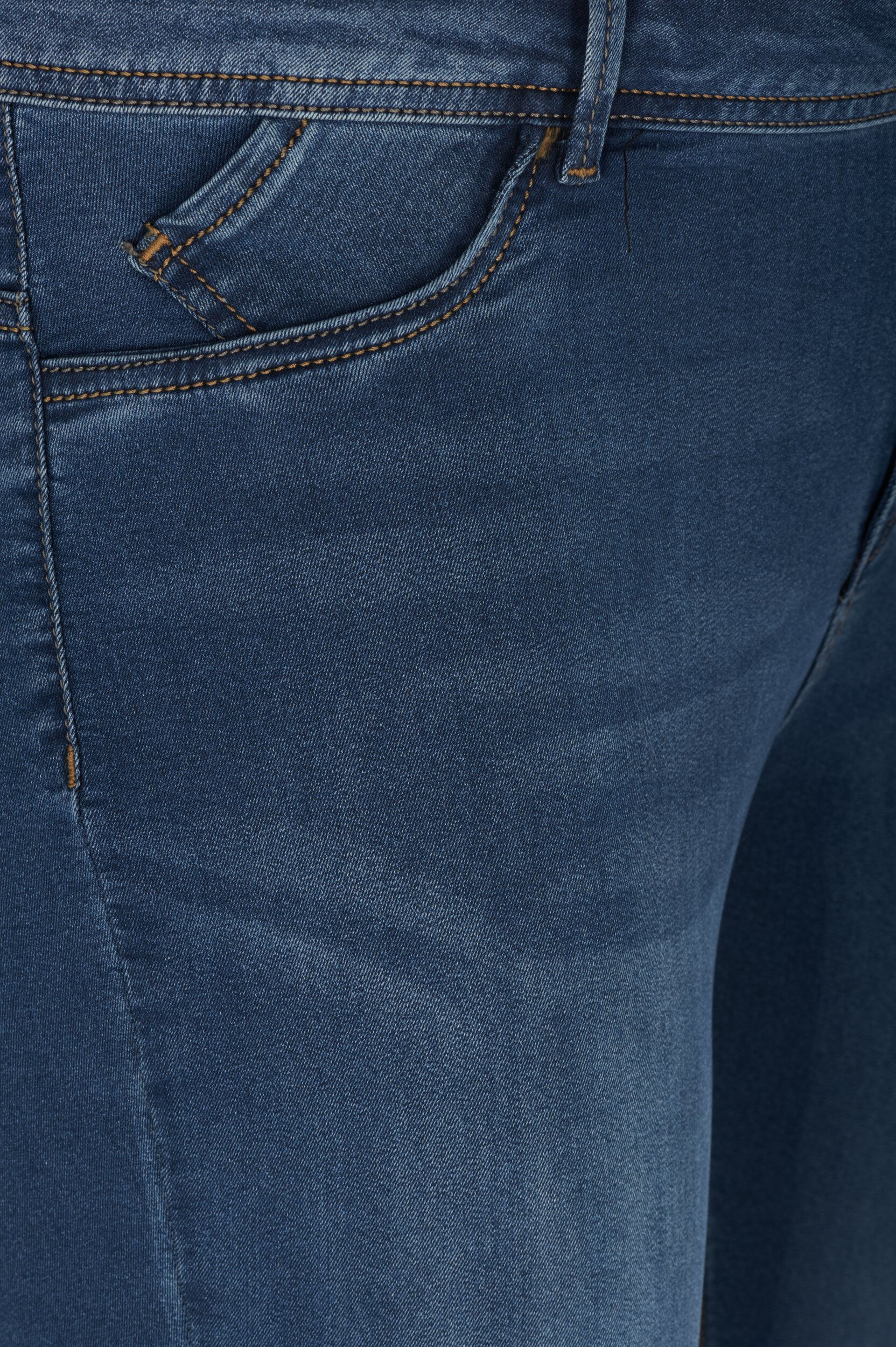 Zizzi Extra slim Amy jeans med h&ouml;g midja, Bl&aring;, Packshot image number 2